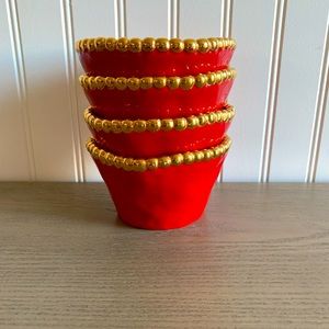 Starbucks Coffee Holiday 2006. Set of Four- candy dishes